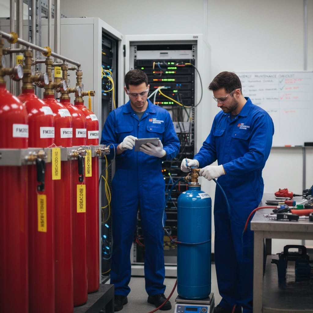 Refilling & Inspection of FM200 NOVEC Systems